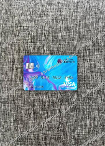 France Groupe BPCE bank visa classic card photolook front